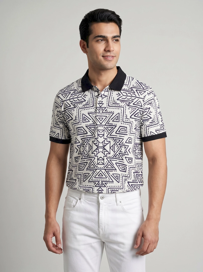 تیشرت جودون چاپی مردانه 1005